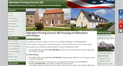 Desktop Screenshot of aberdeenprovinggroundhousing.com